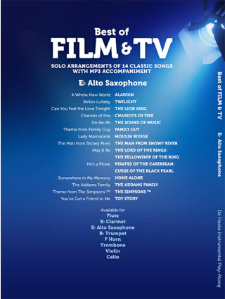 Best of film & TV - Saxophone - Partition - Saxophone